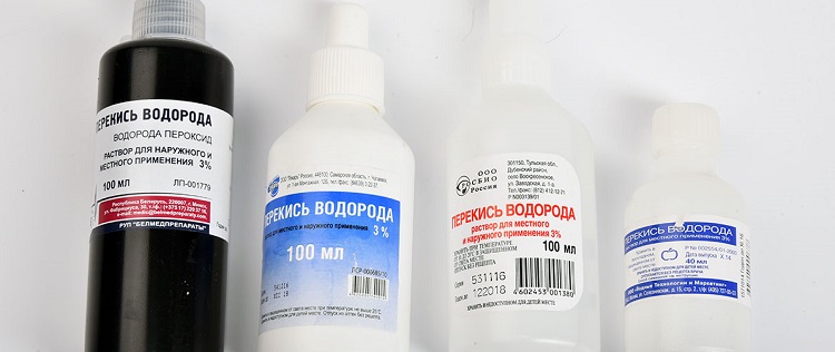 Peroxid de hidrogen pentru îndepărtarea sângelui