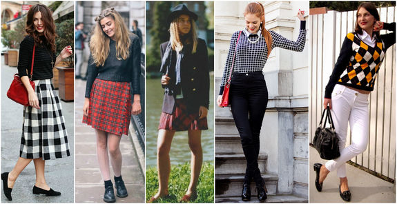 Preppy drabužių formatas