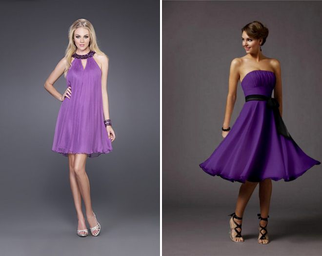 Rochie de cocktail mov