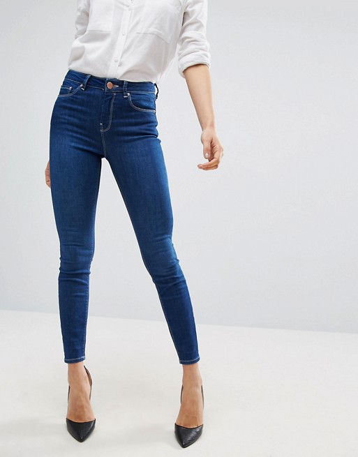 Blugi skinny albaștri pentru fete