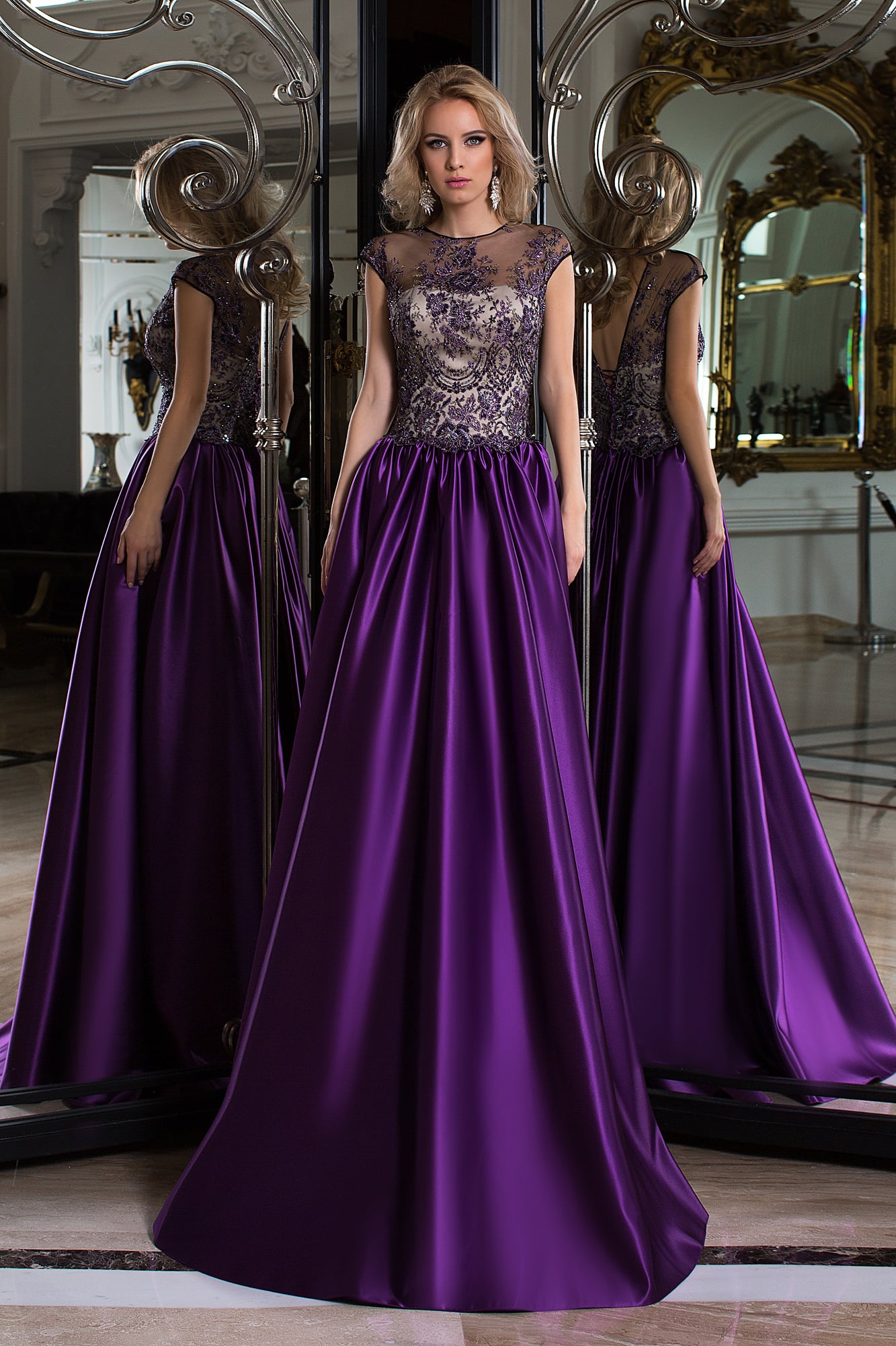 Rochie de seară din satin