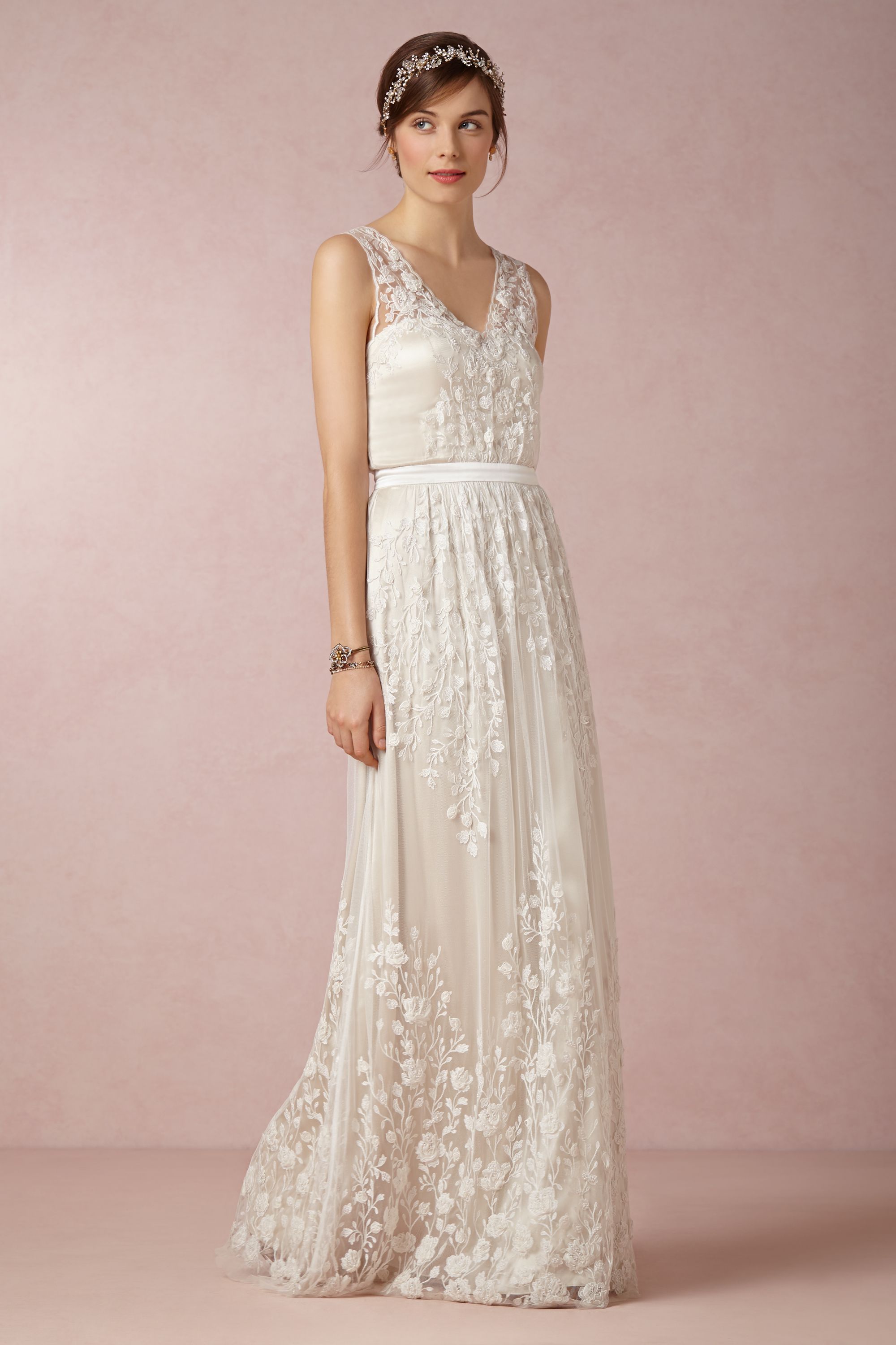 BHLDN bohemiška suknelė