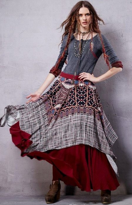 Boho tekstūrų derinys